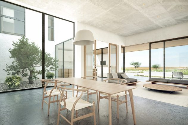 Pedraza House: Một không gian tối giản với cửa nhôm kính